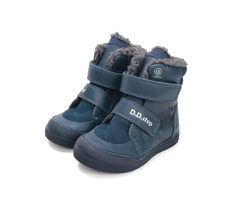 D.D.step Jungen Winterstiefel Königsblau W068-52998A