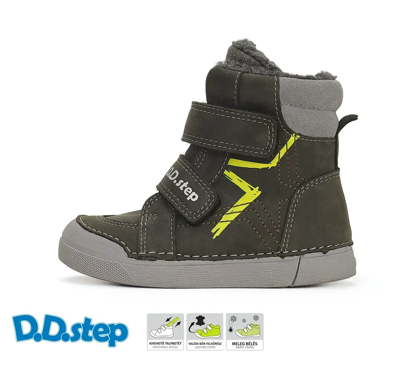 D.D.step Jungen Winterstiefel Dunkelgrün W068-42921