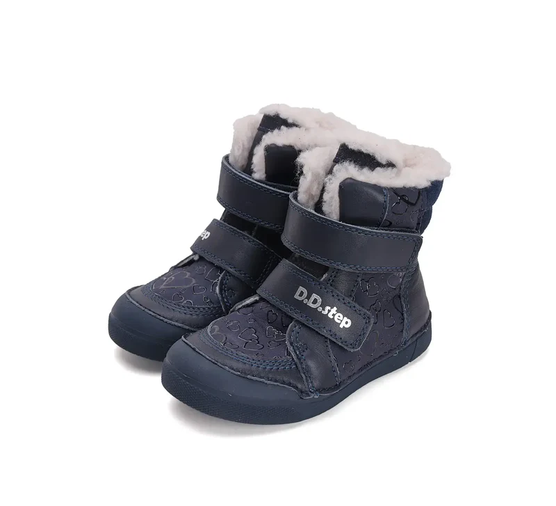 D.D.step Mädchen Winterstiefel Königsblau W068-42589A