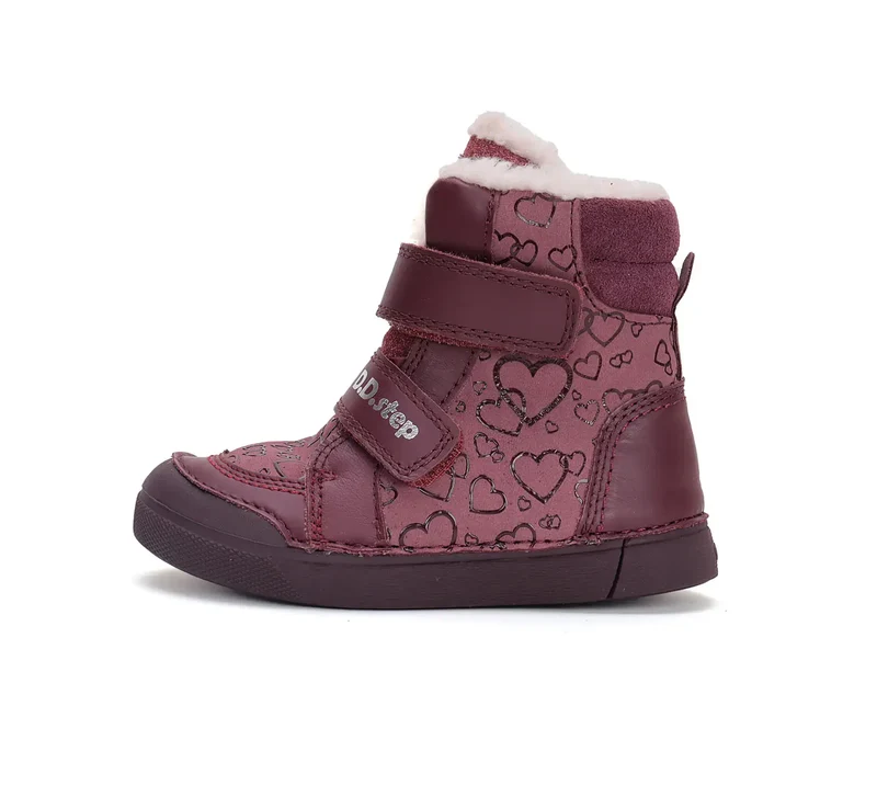 D.D.step Mädchen Winterstiefel Himbeerrot W068-42589