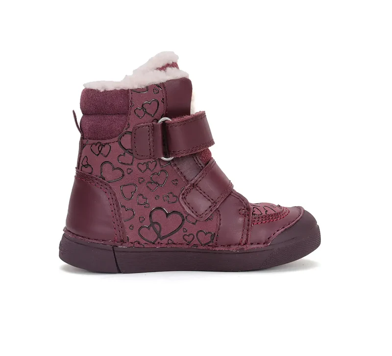 D.D.step Mädchen Winterstiefel Himbeerrot W068-42589