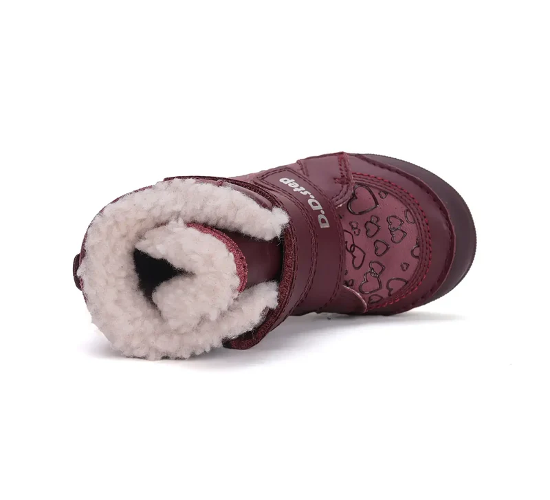 D.D.step Mädchen Winterstiefel Himbeerrot W068-42589
