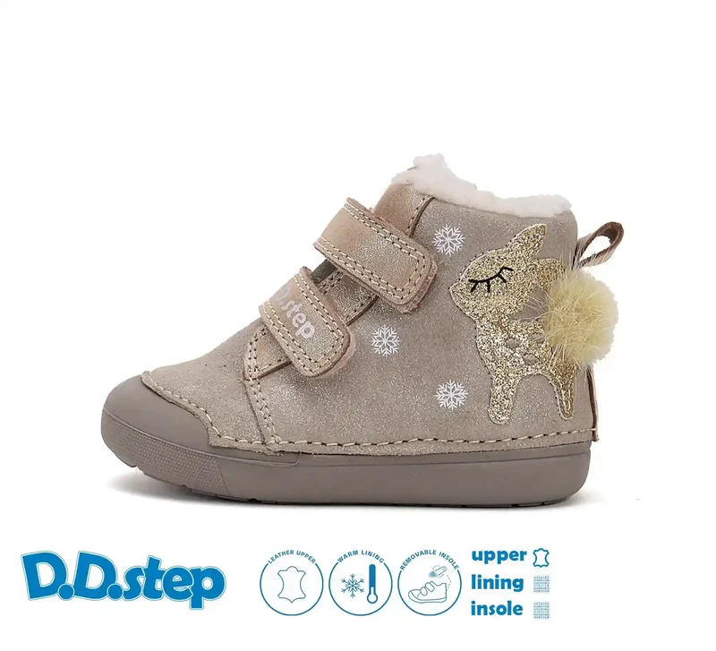 D.D.step Mädchen Winterstiefel Mokka W066-52733