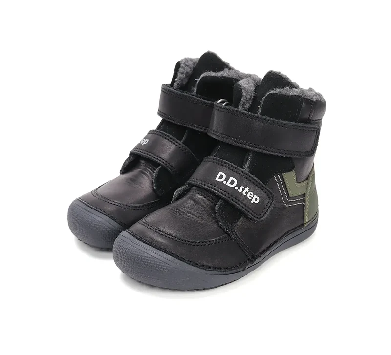 D.D.step Jungen Winterstiefel Schwarz W063-52804B