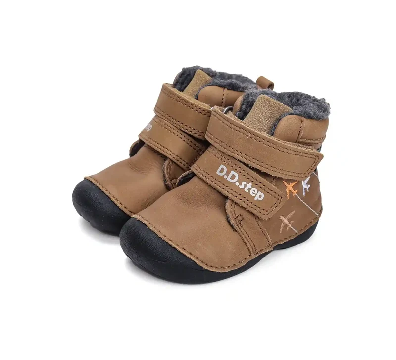 D.D.step Jungen Winterstiefel Schokobraun W015-52347B