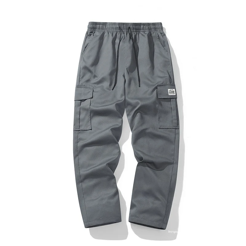 Herren Lässige Cargo-Jogginghose mit elastischem Tunnelzugbund, Mehrfachtaschen & tapered Bein Nord Taschen