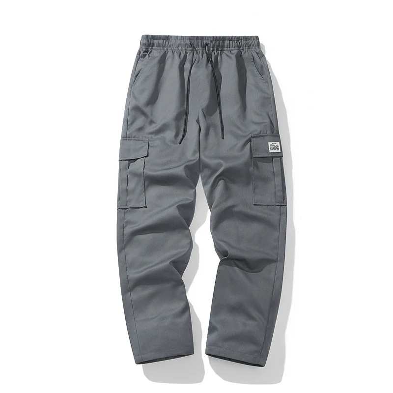 Herren Lässige Cargo-Jogginghose mit elastischem Tunnelzugbund, Mehrfachtaschen & tapered Bein Nord Taschen