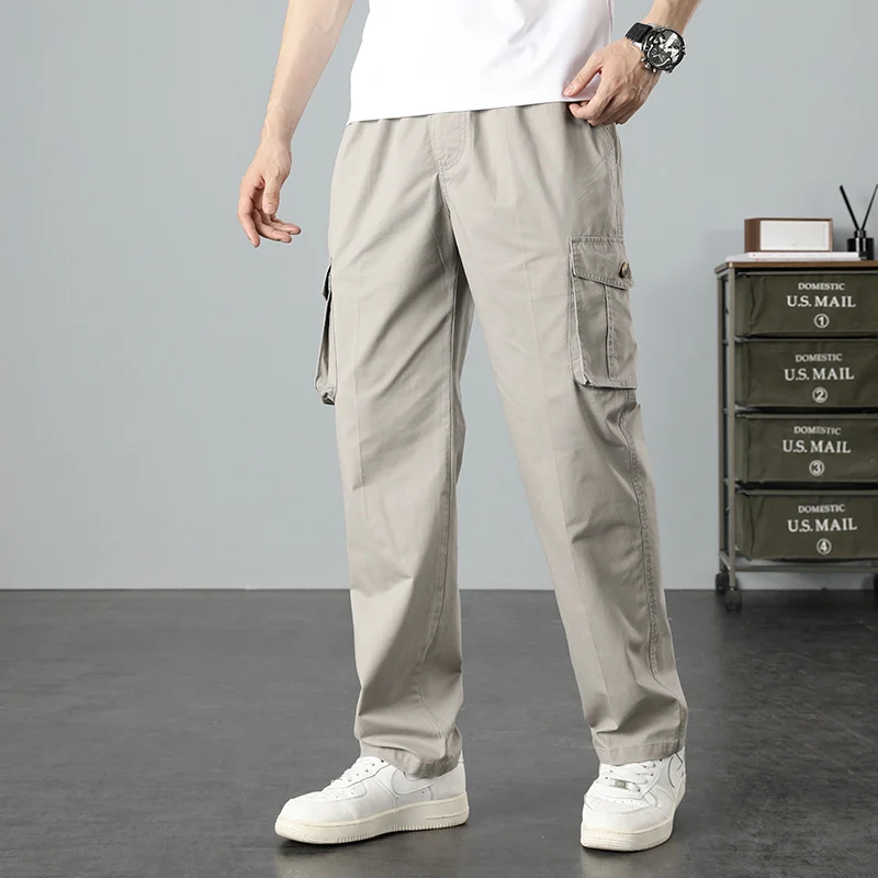 Herren Lässige Canvas-Cargohose mit großen Klappentaschen, Relaxed Fit & verstärkten Nähten Nord Taschen