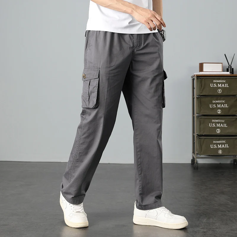 Herren Lässige Canvas-Cargohose mit großen Klappentaschen, Relaxed Fit & verstärkten Nähten Nord Taschen