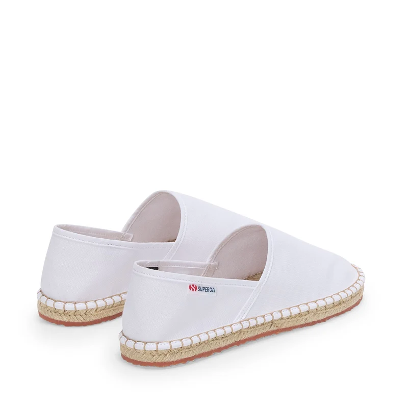 3009 CANVAS ESPADRILLA - Espadrilles - Low Heel - Unisex - White-Natural
