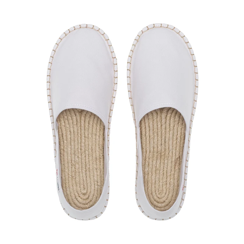 3009 CANVAS ESPADRILLA - Espadrilles - Low Heel - Unisex - White-Natural