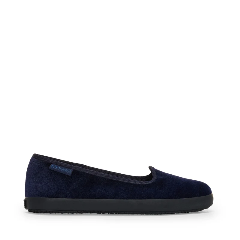 2441 VELVET BALLERINA - Ballerine - Ballerina - Woman - Navy-FBlack