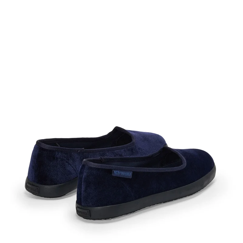 2441 VELVET BALLERINA - Ballerine - Ballerina - Woman - Navy-FBlack