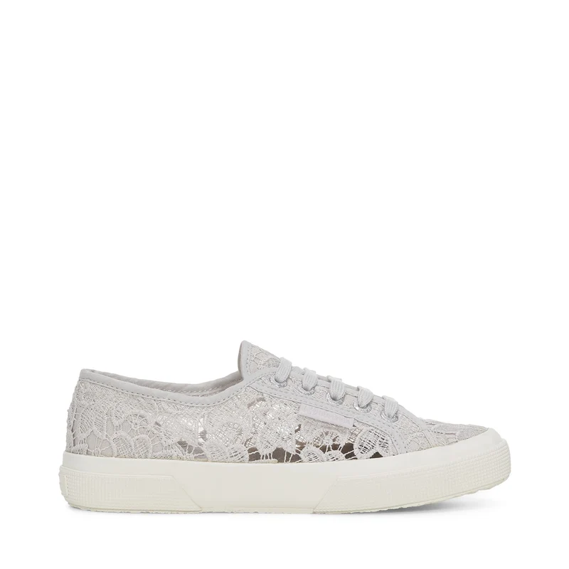 2750 MACRAME - Le Superga - Sneaker - Woman - Grey Silver-FAvorio