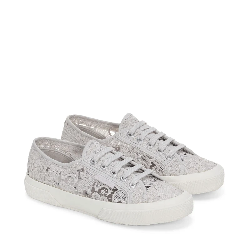 2750 MACRAME - Le Superga - Sneaker - Woman - Grey Silver-FAvorio