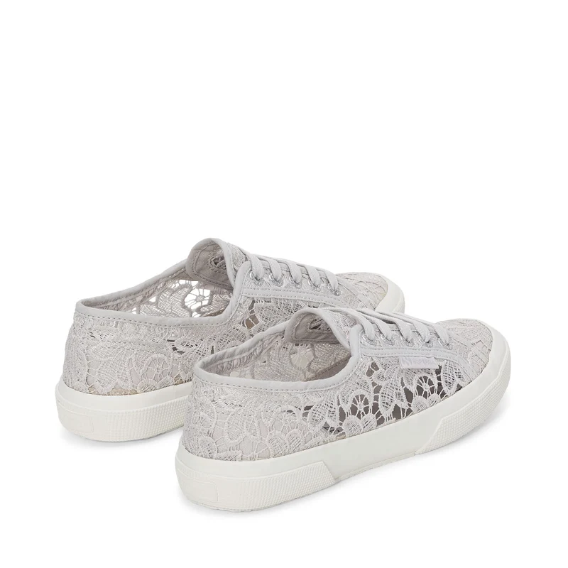 2750 MACRAME - Le Superga - Sneaker - Woman - Grey Silver-FAvorio