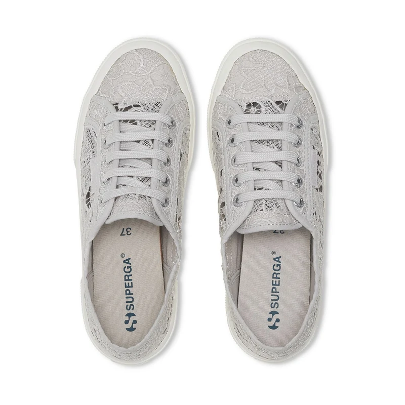 2750 MACRAME - Le Superga - Sneaker - Woman - Grey Silver-FAvorio