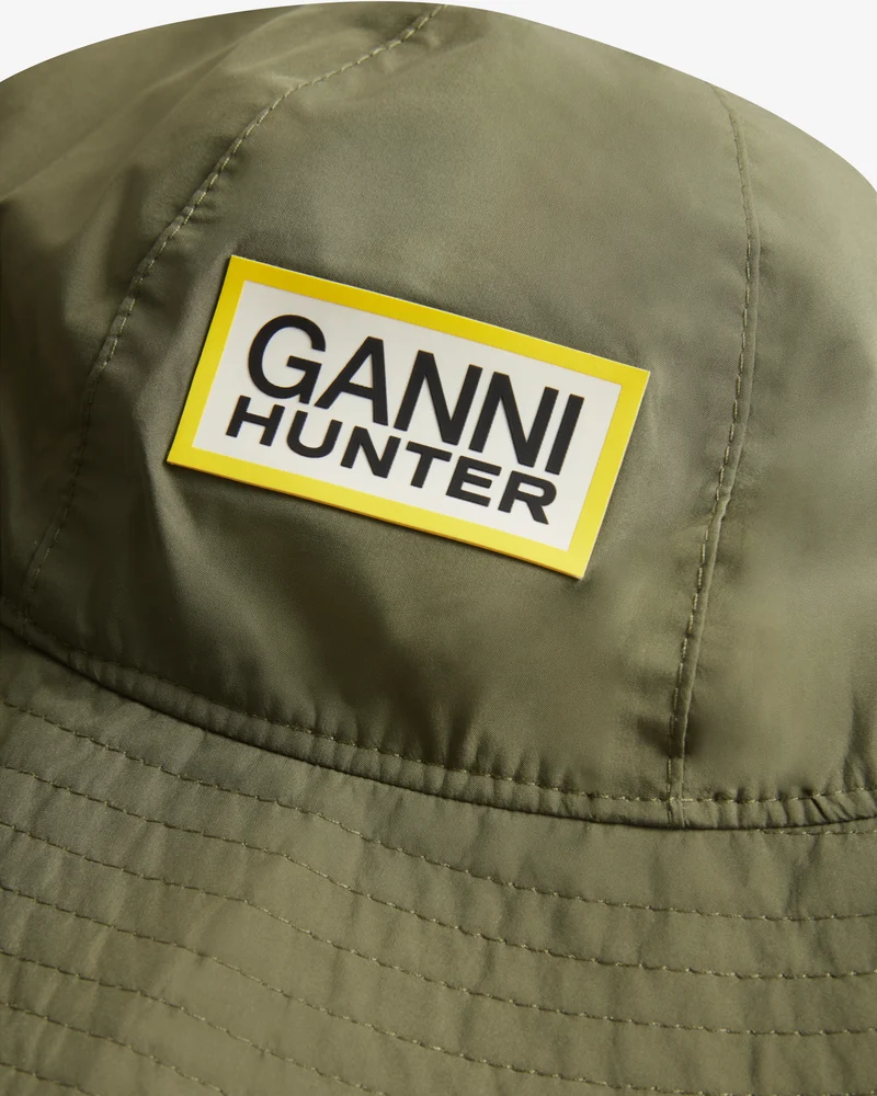 Wasserdichter Sonnenhut Ganni X Hunter Grün (Unisex)