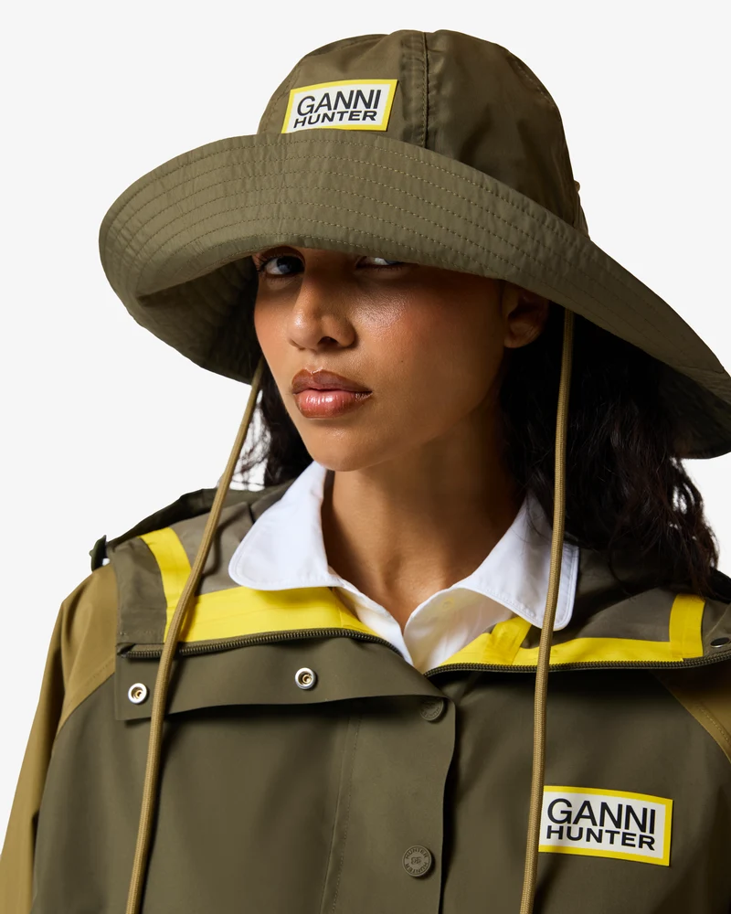 Wasserdichter Sonnenhut Ganni X Hunter Grün (Unisex)