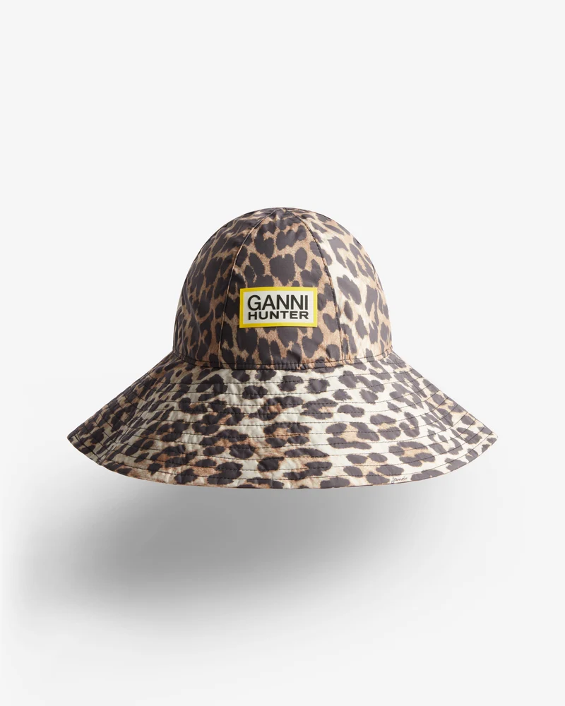Wasserdichter Sonnenhut Ganni X Hunter Leopard (Unisex)
