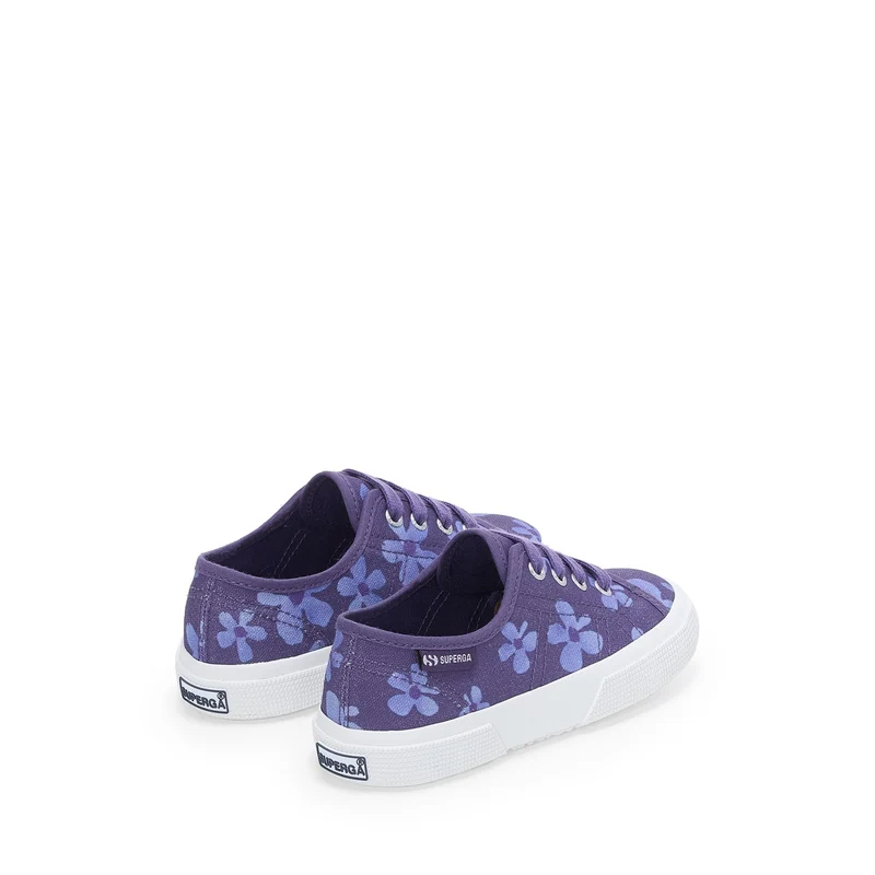 3750 KIDS FLOWER PRINT LEGGERA - Le Superga - Sneaker - Girl - Navy-Purple Wisteria