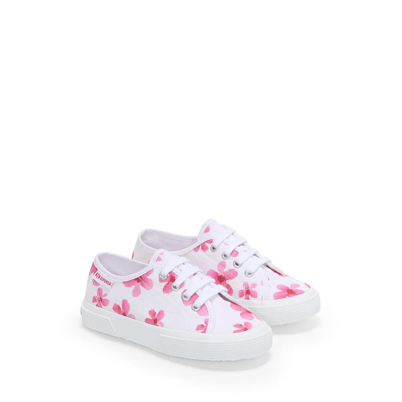 3750 KIDS FLOWER PRINT LEGGERA - Le Superga - Sneaker - Girl - White-Pink