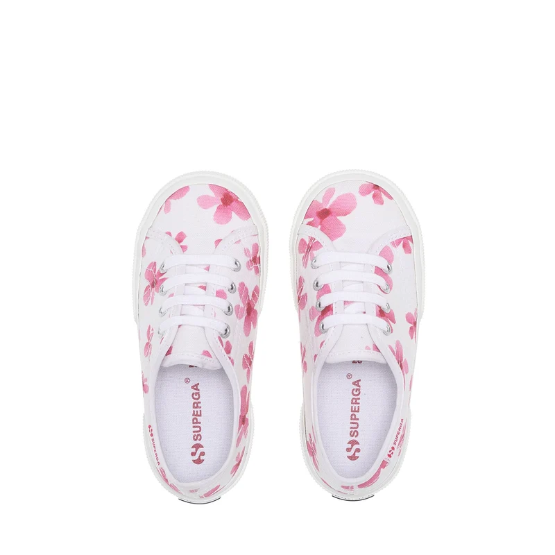 3750 KIDS FLOWER PRINT LEGGERA - Le Superga - Sneaker - Girl - White-Pink