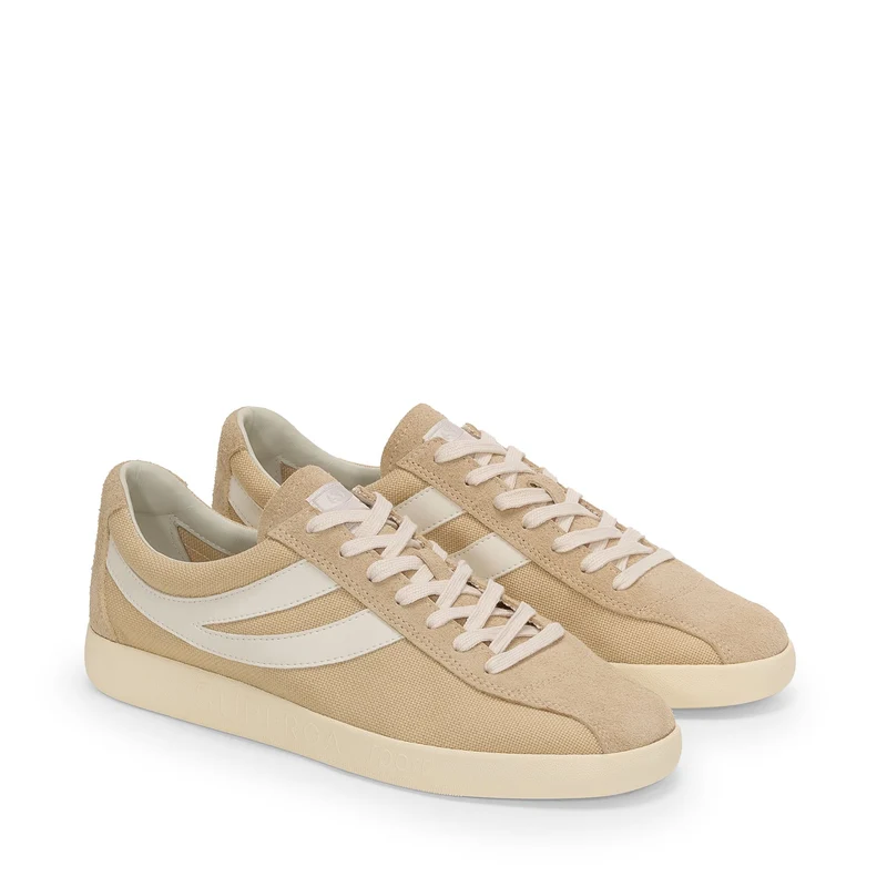 1960 CAPRI COTTON HAIRYSUEDE - Sneakers - Low Cut - Unisex - Beige LT-White Avorio-Off Yellow