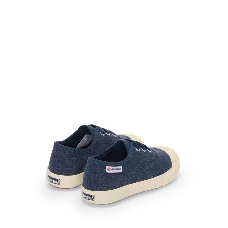 2118 KIDS COTTON STONE WASH - Sneakers - Low Cut - Kid unisex - Blue Navy-F Off White