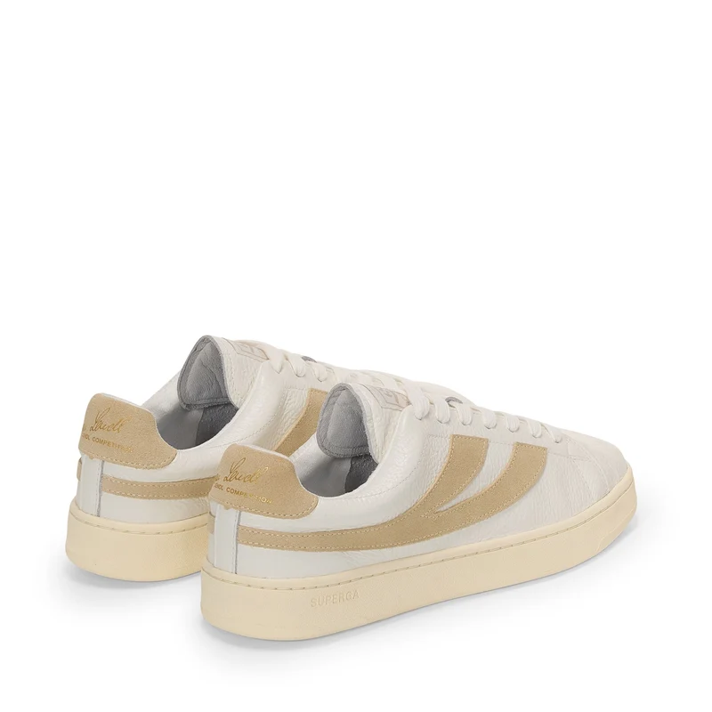 4833 LENDL - Sneakers - Low Cut - Unisex - White Avorio-Lt Beige-Off Yellow