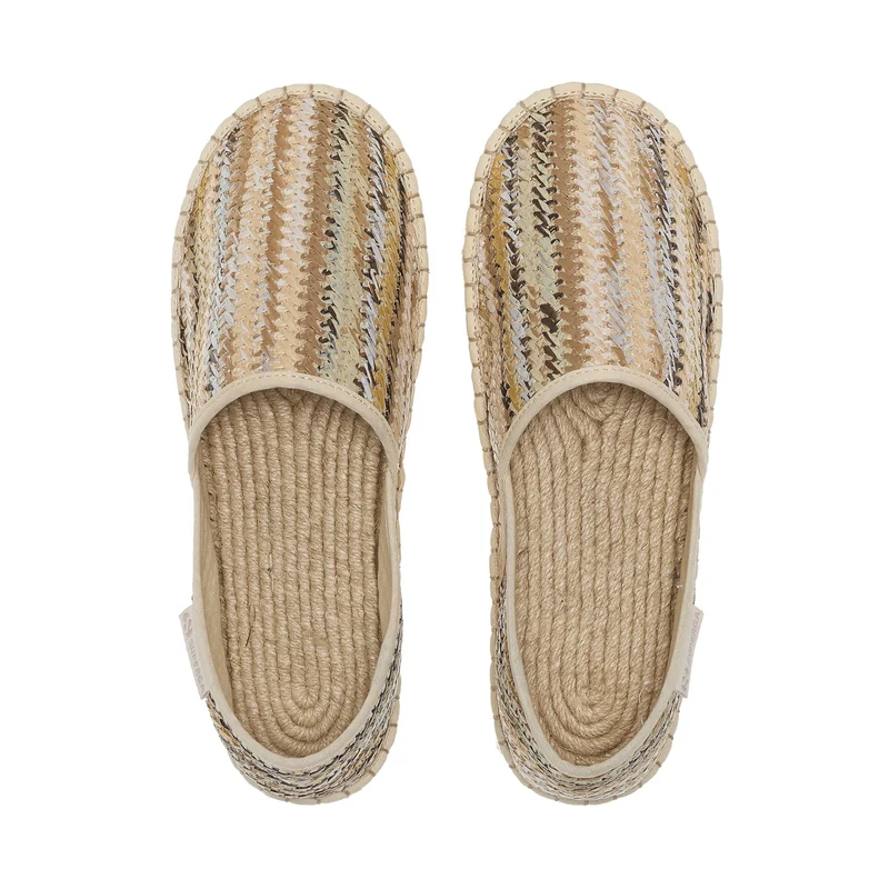 3009 RAFFIA ROPE - Espadrilles - Low Heel - Woman - Beige Weaving