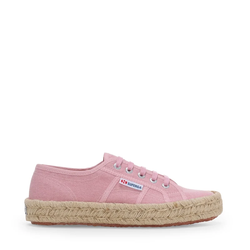 2750 COTTON STONE WASH ROPE - Le Superga - Low Cut - Woman - Pink Frost Washed