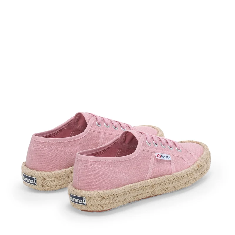 2750 COTTON STONE WASH ROPE - Le Superga - Low Cut - Woman - Pink Frost Washed