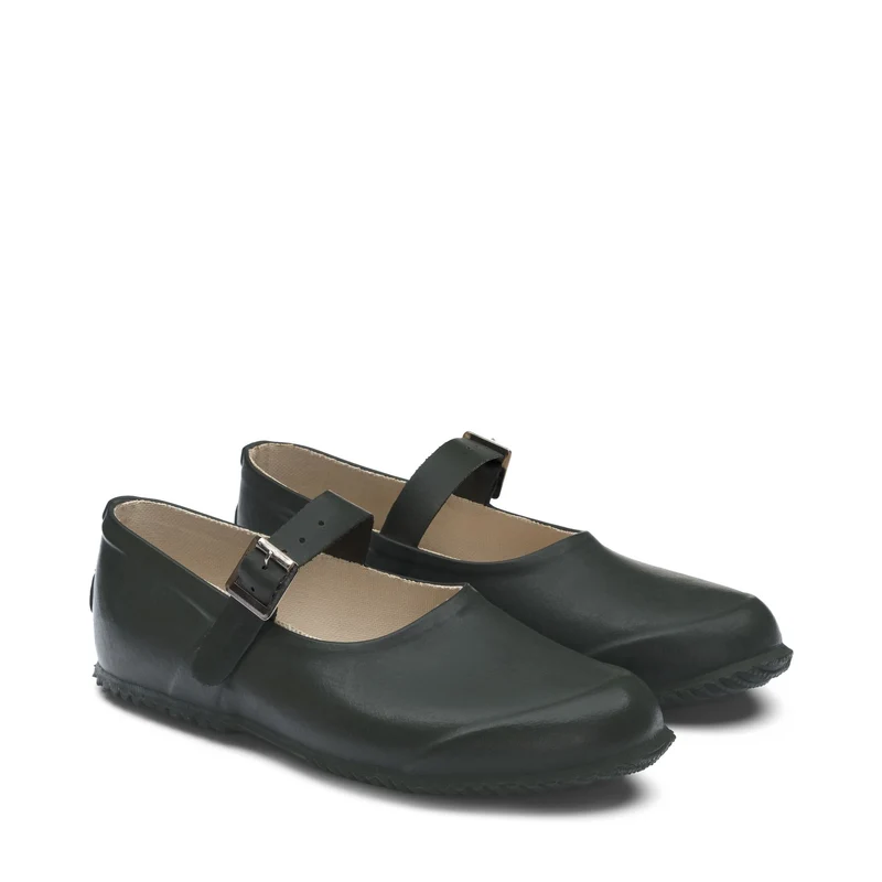 803 RUBBER MARY JANE - Ballerine - Ballerina - Woman - Green Sherwood
