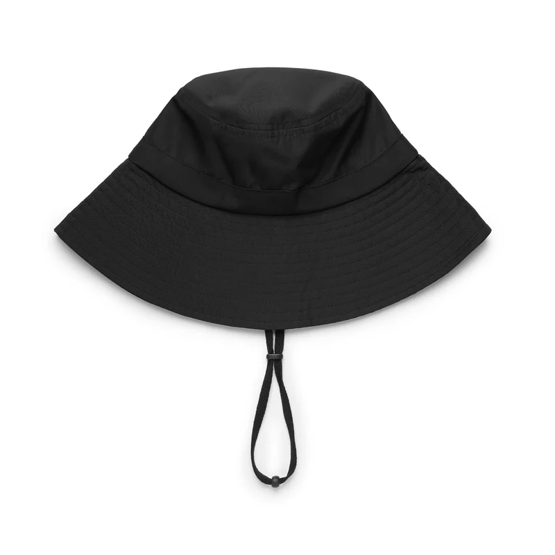 BUCKET HAT RAGGIERA LOGO - Headwear - Hat - Unisex - Black-Grey MD