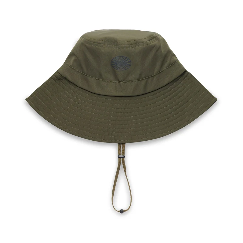 BUCKET HAT RAGGIERA LOGO - Headwear - Hat - Unisex - Green Sherwood-Black-Green Woodland