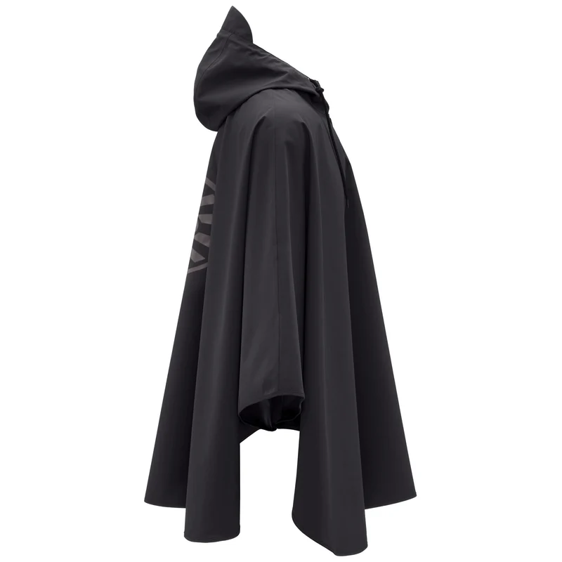 PONCHO RAGGIERA LOGO - Jackets - Poncho - Unisex - Black-Grey MD