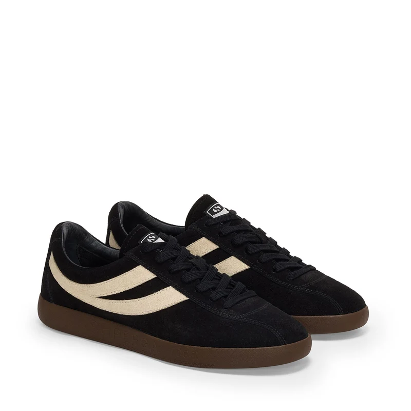 1960 CAPRI - Sneakers - Low Cut - Unisex - Black-White Mastice-Brown Cocoa