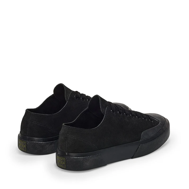 2432 WORKS SUEDE FLESH OUT - Sneakers - Low Cut - Unisex - Full Black-Black