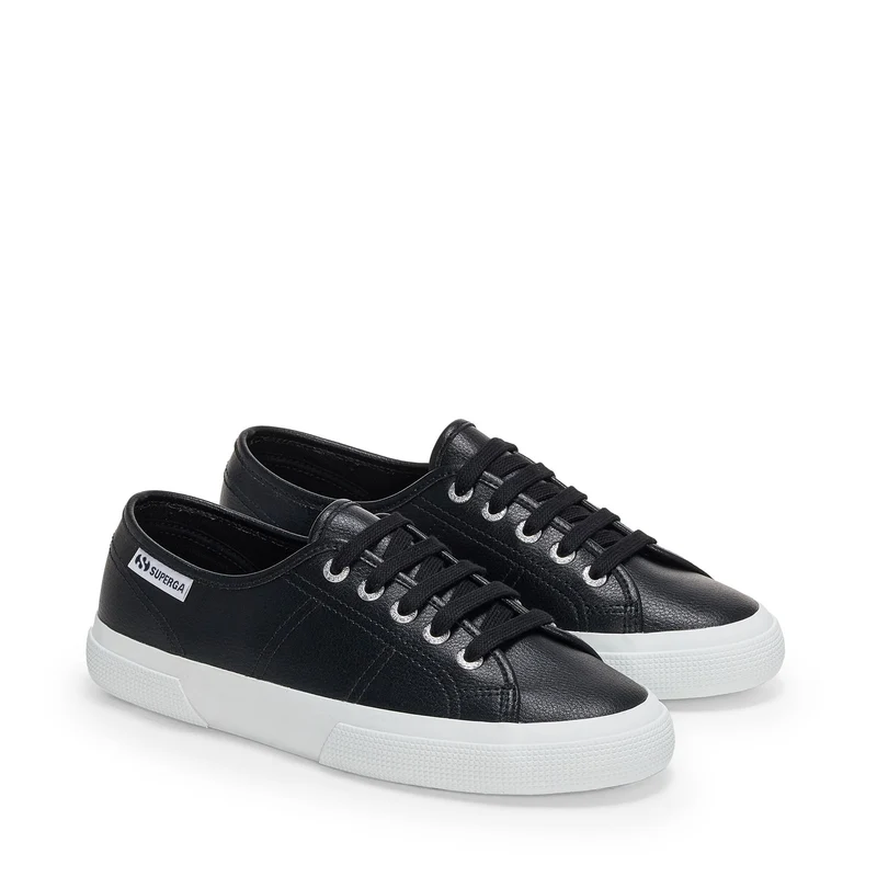 3750 VEGAN TUMBLED MATERIAL LEGGERA - Le Superga - Low Cut - Unisex - Black