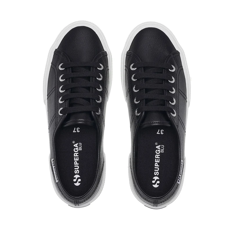 3750 VEGAN TUMBLED MATERIAL LEGGERA - Le Superga - Low Cut - Unisex - Black