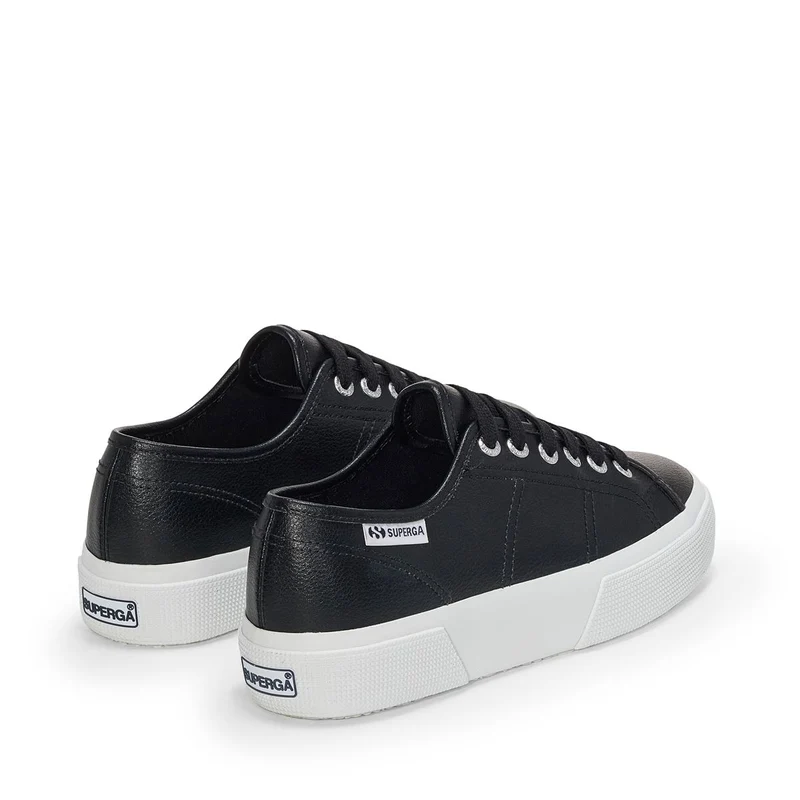 3740 PLATFORM VEGAN TUMBLED MATERIAL LEGGERA - Lady Shoes - Wedge - Woman - Black