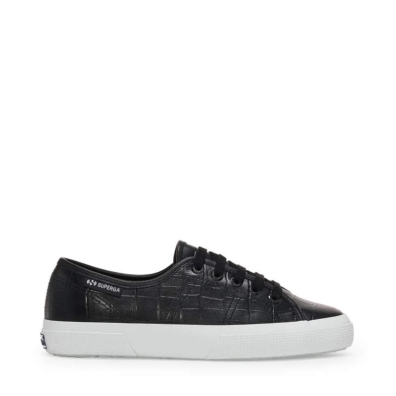 3750 KAIMAN SYNTHETIC MATERIAL LEGGERA - Le Superga - Low Cut - Woman - Black-White
