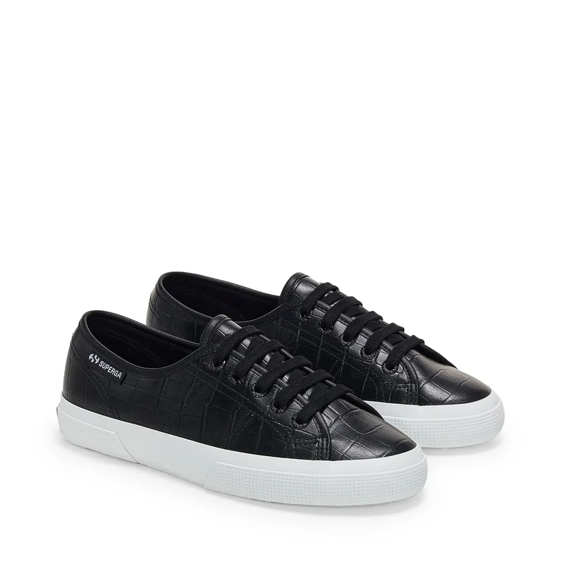 3750 KAIMAN SYNTHETIC MATERIAL LEGGERA - Le Superga - Low Cut - Woman - Black-White