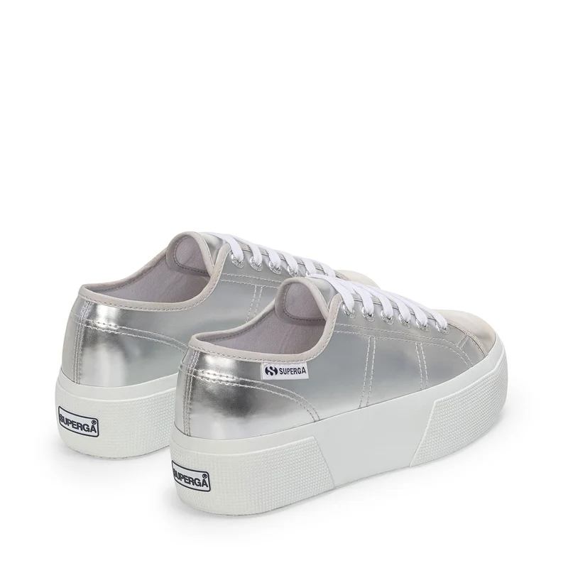 3790 PLATFORM MIRROR SYNTHETIC MATERIAL - Lady Shoes - Wedge - Woman - Silver