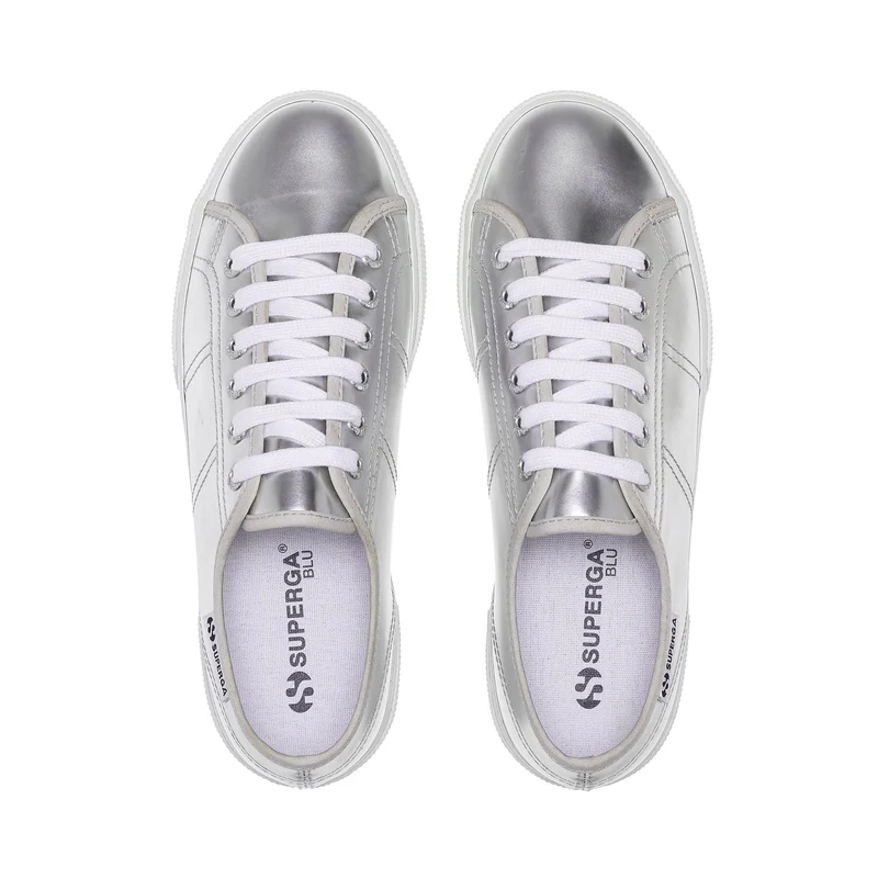 3790 PLATFORM MIRROR SYNTHETIC MATERIAL - Lady Shoes - Wedge - Woman - Silver
