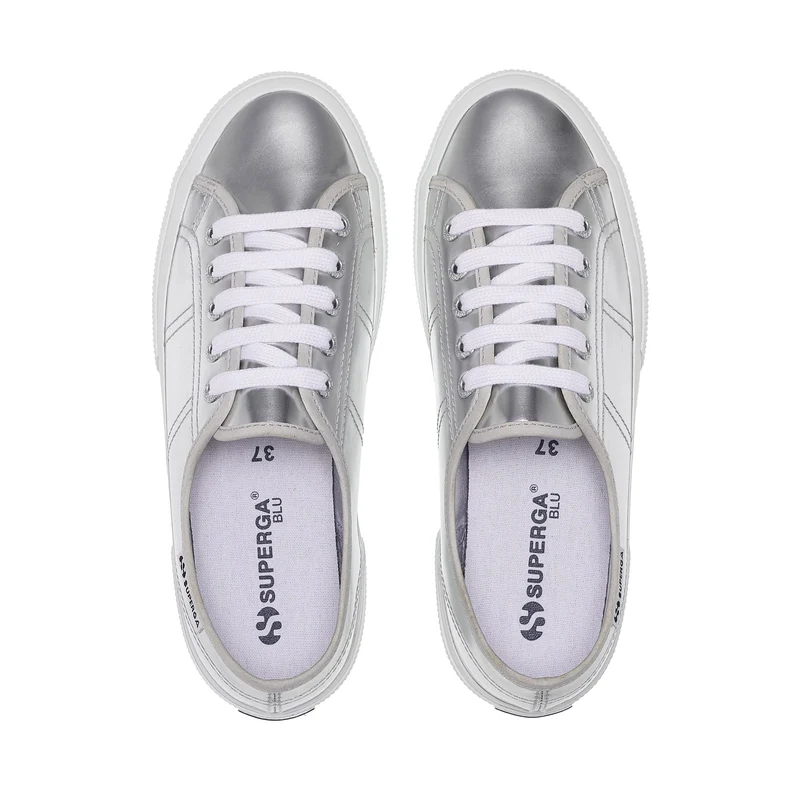 3750 MIRROR SYNTHETIC MATERIAL LEGGERA - Le Superga - Low Cut - Woman - Silver