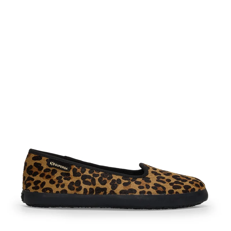 2441 BALLERINA CALFHAIR - Ballerine - Ballerina - Woman - Leopard print-Black