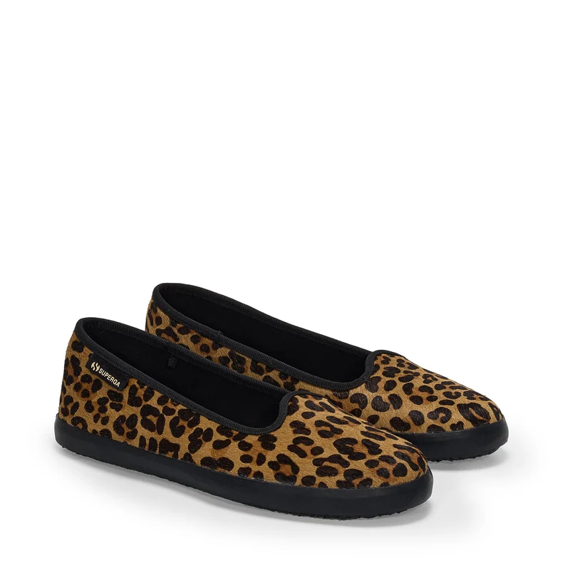 2441 BALLERINA CALFHAIR - Ballerine - Ballerina - Woman - Leopard print-Black
