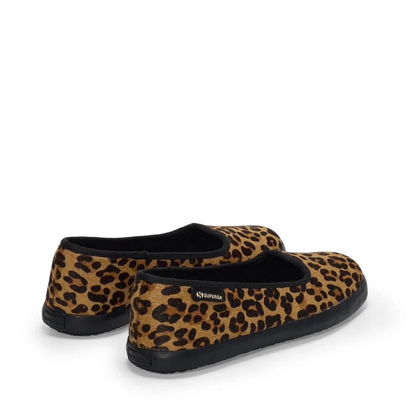 2441 BALLERINA CALFHAIR - Ballerine - Ballerina - Woman - Leopard print-Black